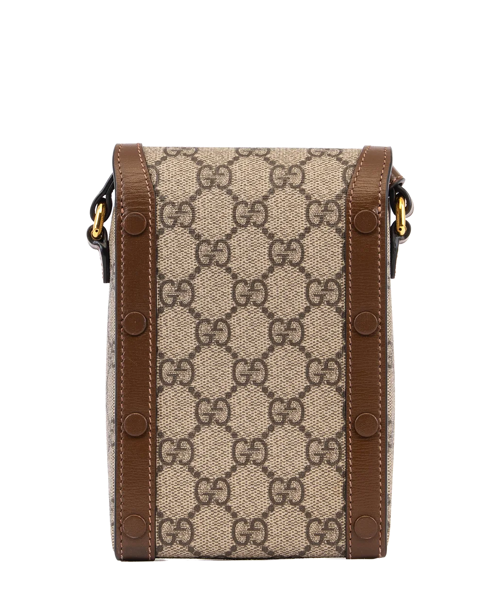 GUCCI HORSEBIT 1955 PHONE BROWN GG MONOGRAM CANVAS GHW 625615 525040 0620