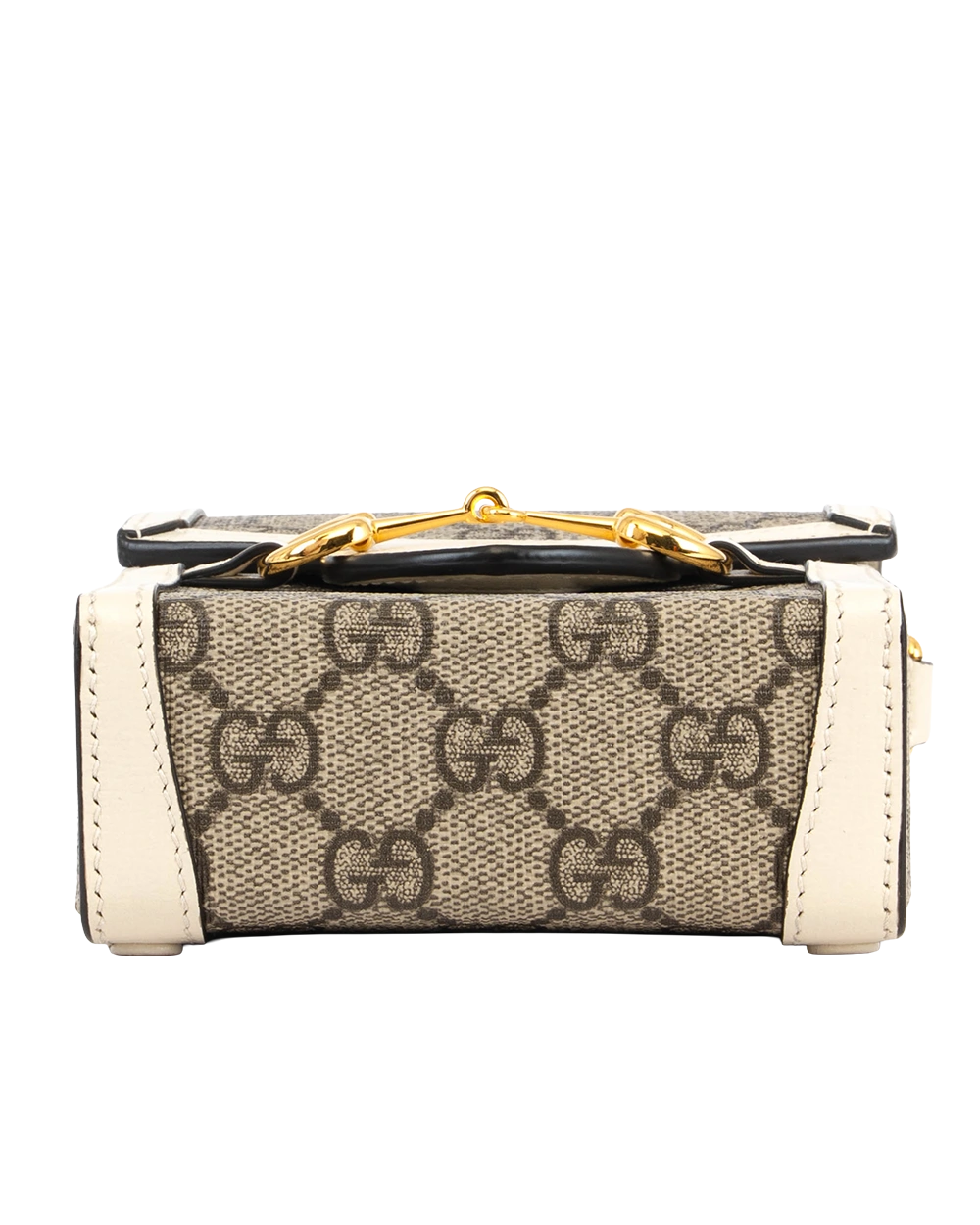 GUCCI HORSEBIT 1955 PHONE WHITE GG MONOGRAM CANVAS GHW 625615 0416 0467