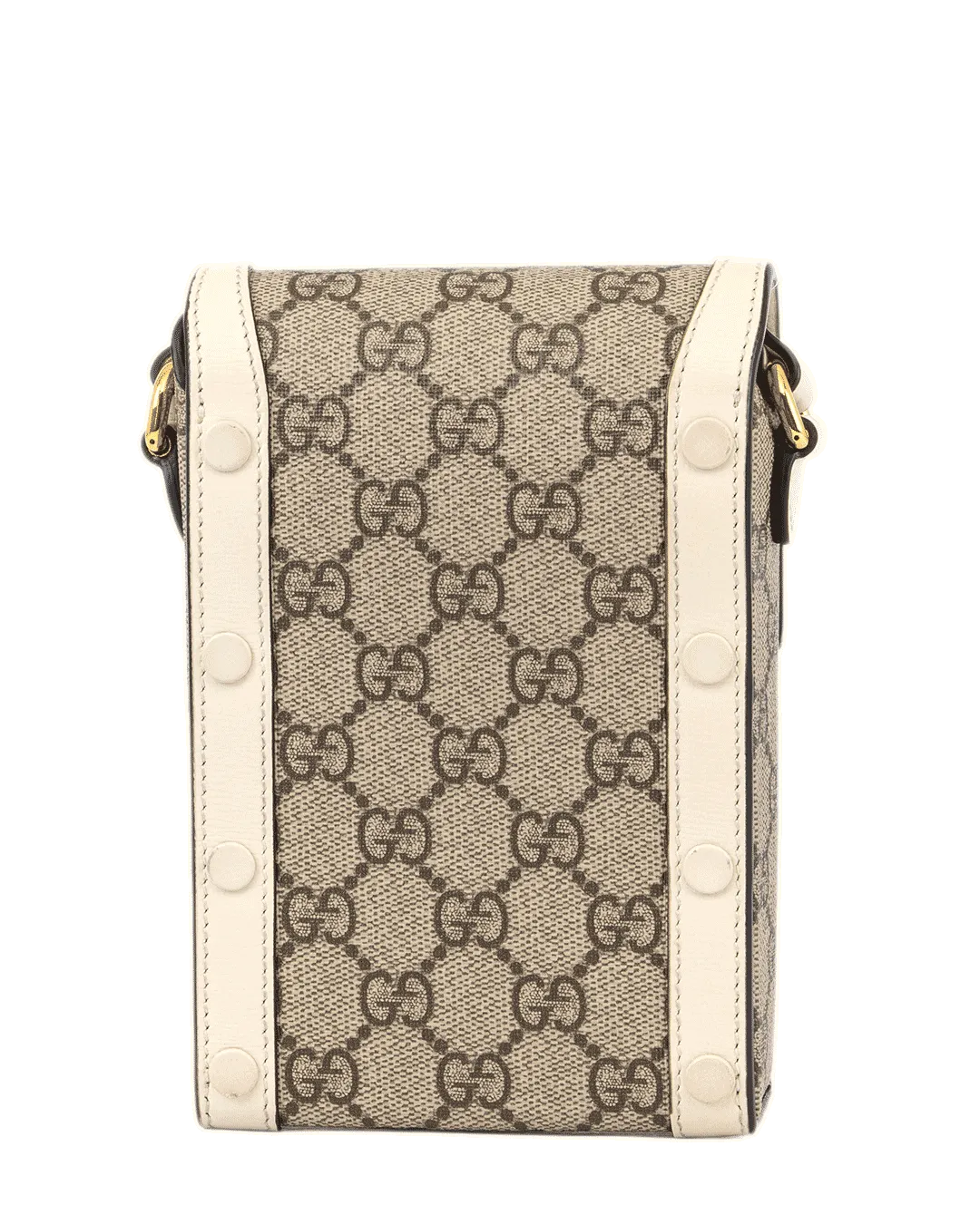 GUCCI HORSEBIT 1955 PHONE WHITE GG MONOGRAM CANVAS GHW 625615 0416 0510