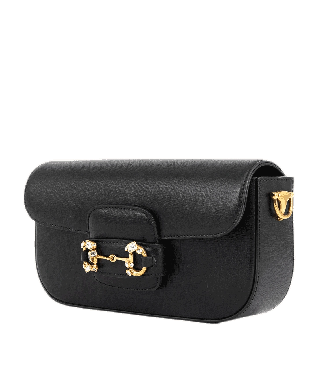 GUCCI HORSEBIT 1955 SHOULDER SMALL BLACK CALF GHW 735178 486628 4625