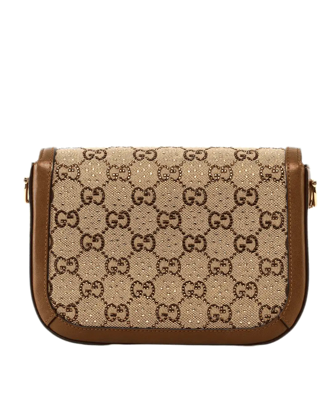 GUCCI HORSEBIT 1955 SMALL BROWN GG MONOGRAM CANVAS GHW 675801 213317 2088