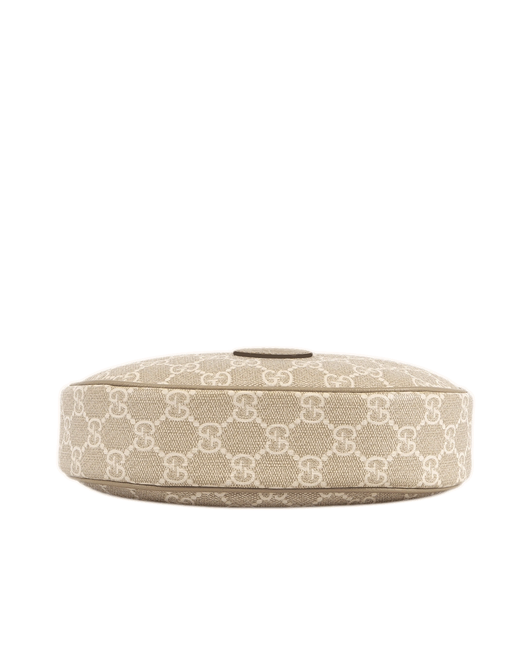 GUCCI INTERLOCK HALF MOON MINI BEIGE GG MONOGRAM CANVAS GHW 726843 493075 3881