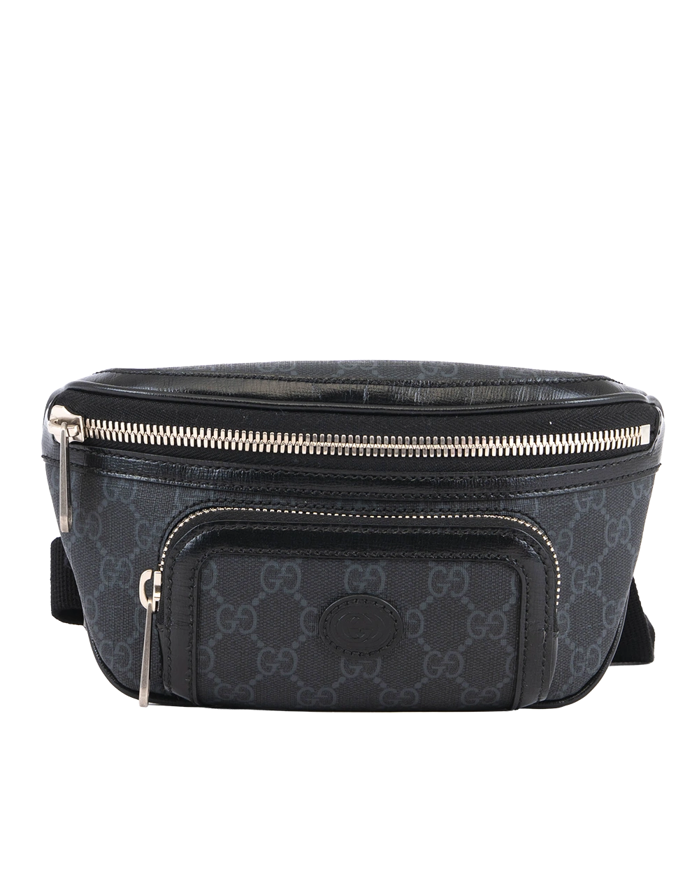 GUCCI INTERLOCKING G BELT BAG MINI BLACK GG SUPREME MONOGRAM CANVAS RSHW 682933 486628 1277