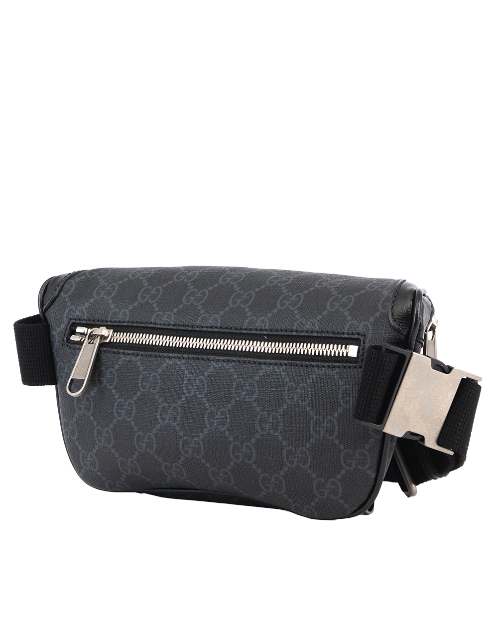 GUCCI INTERLOCKING G BELT BAG MINI BLACK GG SUPREME MONOGRAM CANVAS RSHW 682933 486628 1279
