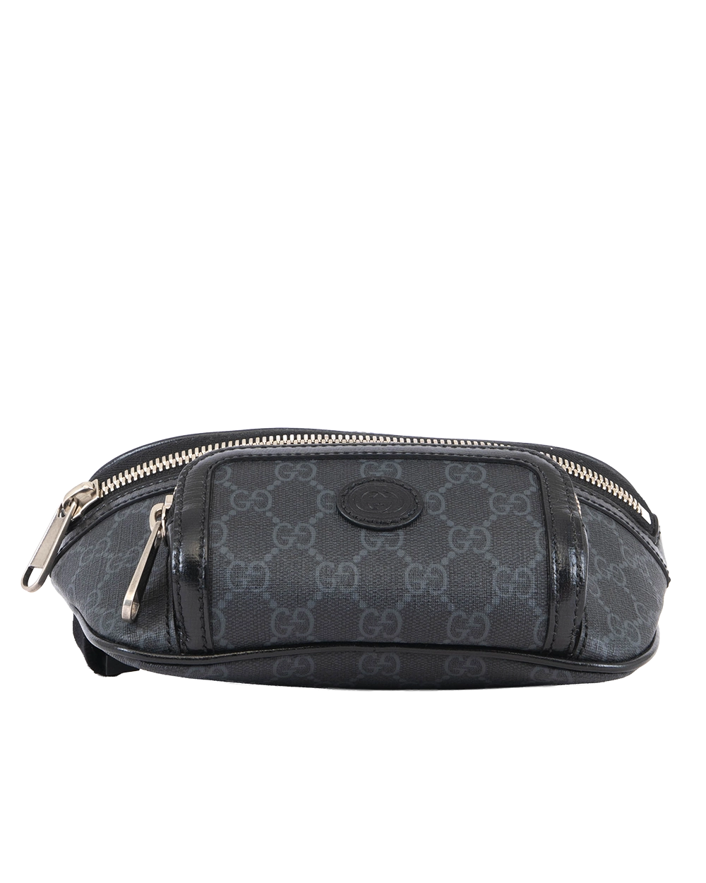 GUCCI INTERLOCKING G BELT BAG MINI BLACK GG SUPREME MONOGRAM CANVAS RSHW 682933 486628 1282