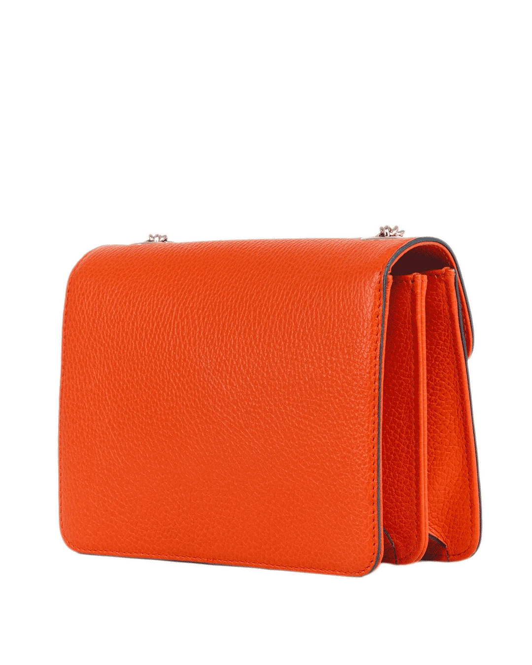 GUCCI INTERLOCKING SHOULDER SMALL ORANGE CALF GHW 510304 493075 1771