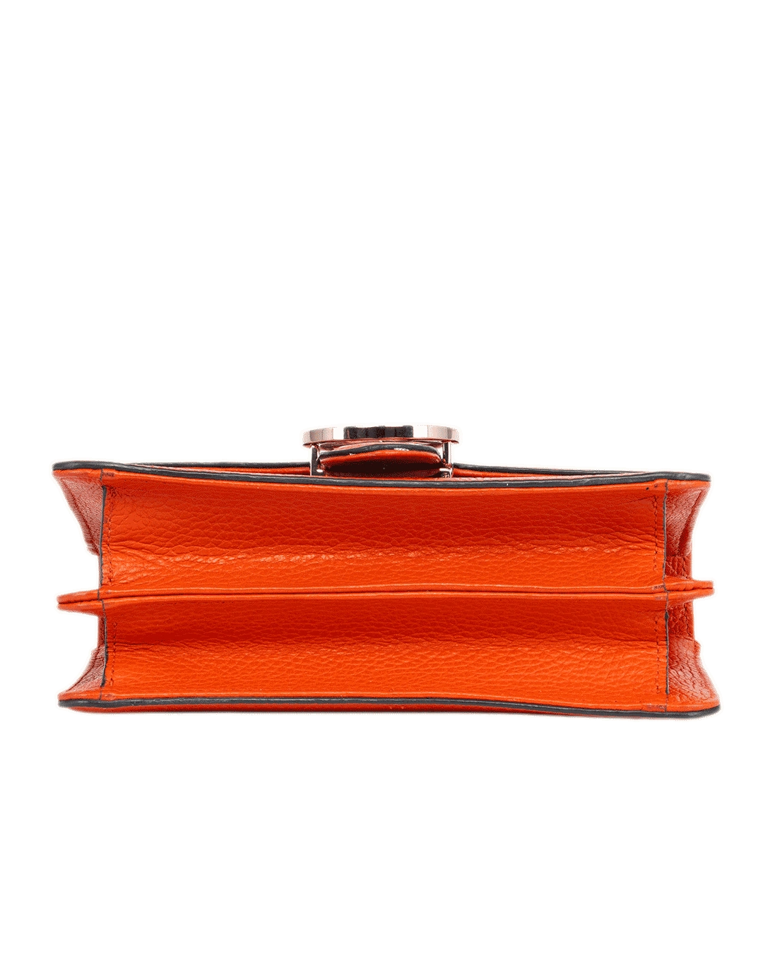 GUCCI INTERLOCKING SHOULDER SMALL ORANGE CALF GHW 510304 493075 1773