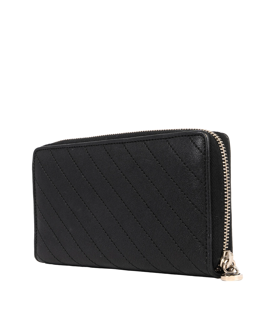 GUCCI INTERLOCKING WALLET LONG BLACK CALF SHW 2310