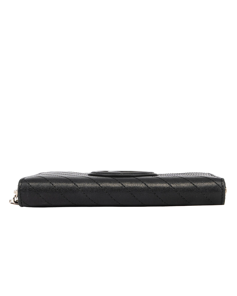 GUCCI INTERLOCKING WALLET LONG BLACK CALF SHW 2311