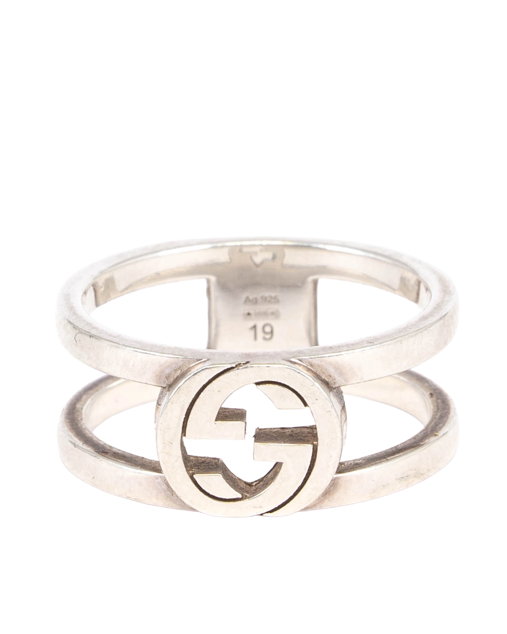 GUCCI INTERLOCKING WIDE RING 19 SHW 1545