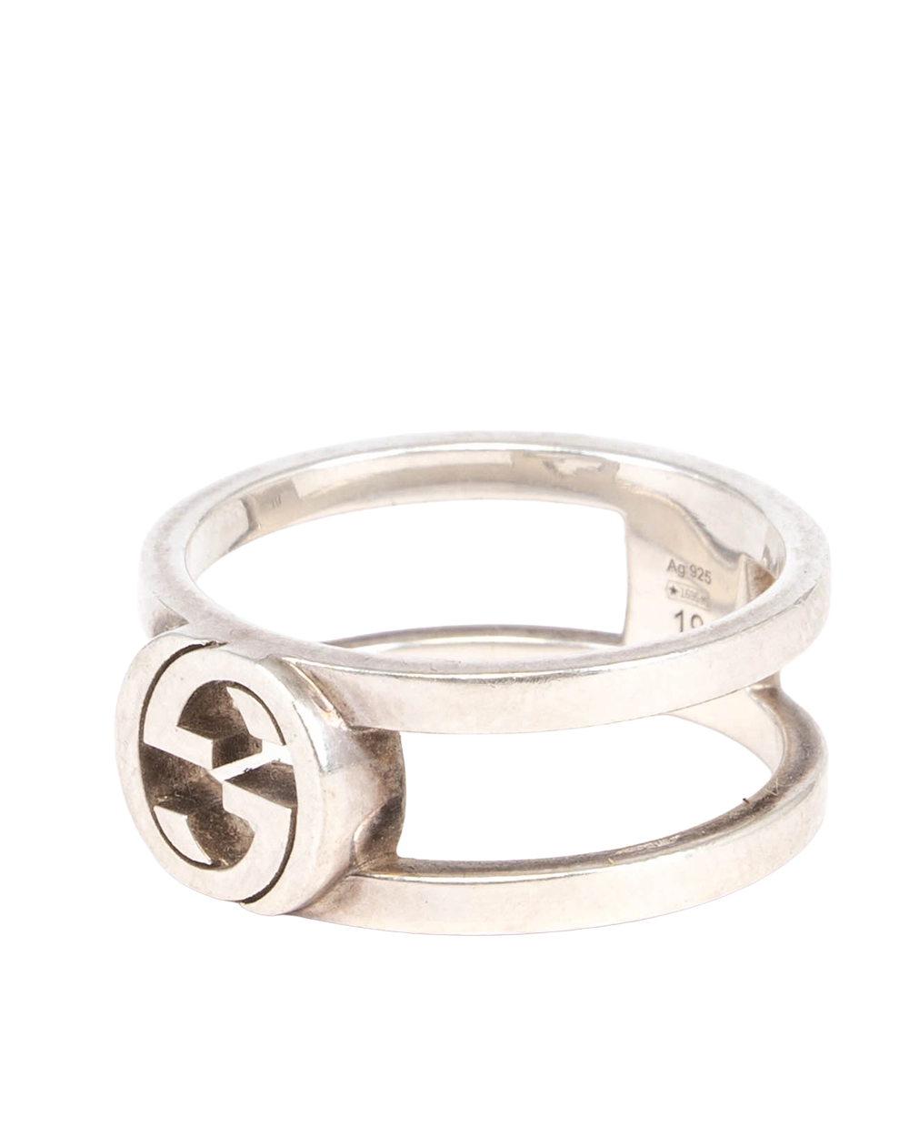 GUCCI INTERLOCKING WIDE RING 19 SHW 1546