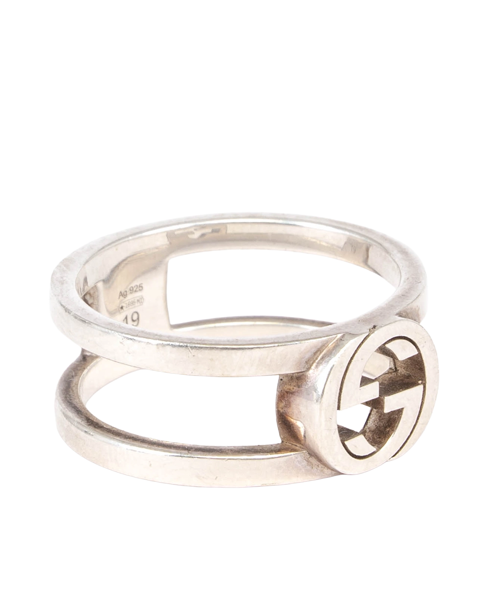 GUCCI INTERLOCKING WIDE RING 19 SHW 1547