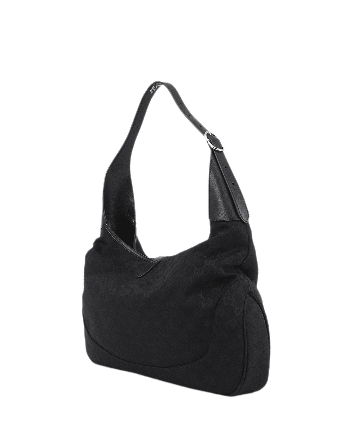 GUCCI JACKIE 1961 LARGE BLACK GG SUPREME MONOGRAM DENIM SHW 618867 677898 1429