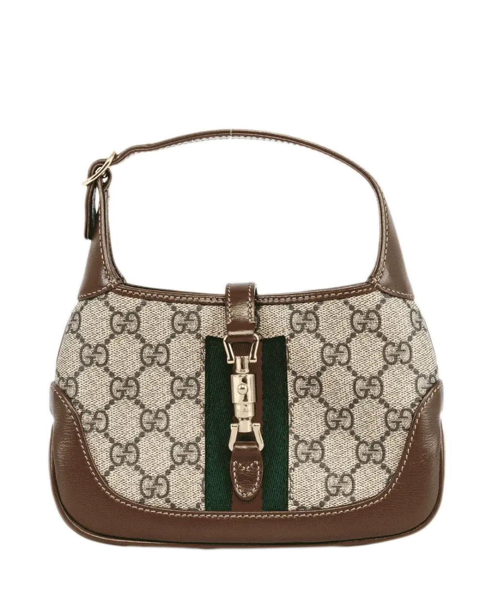 GUCCI JACKIE 1961 MINI BROWN GG MONOGRAM CANVAS GHW 637092 562600 1355