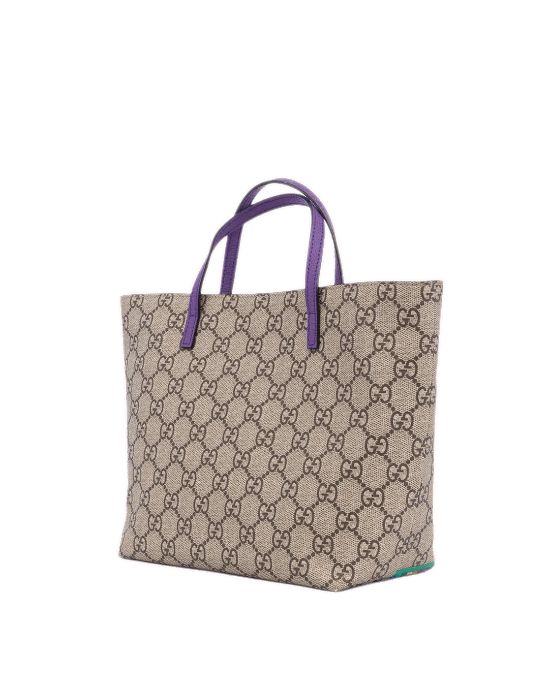 GUCCI KID TOTE BROWN RAINBOW BIRDS GG MONOGRAM CANVAS GHW 410812 201099 07177