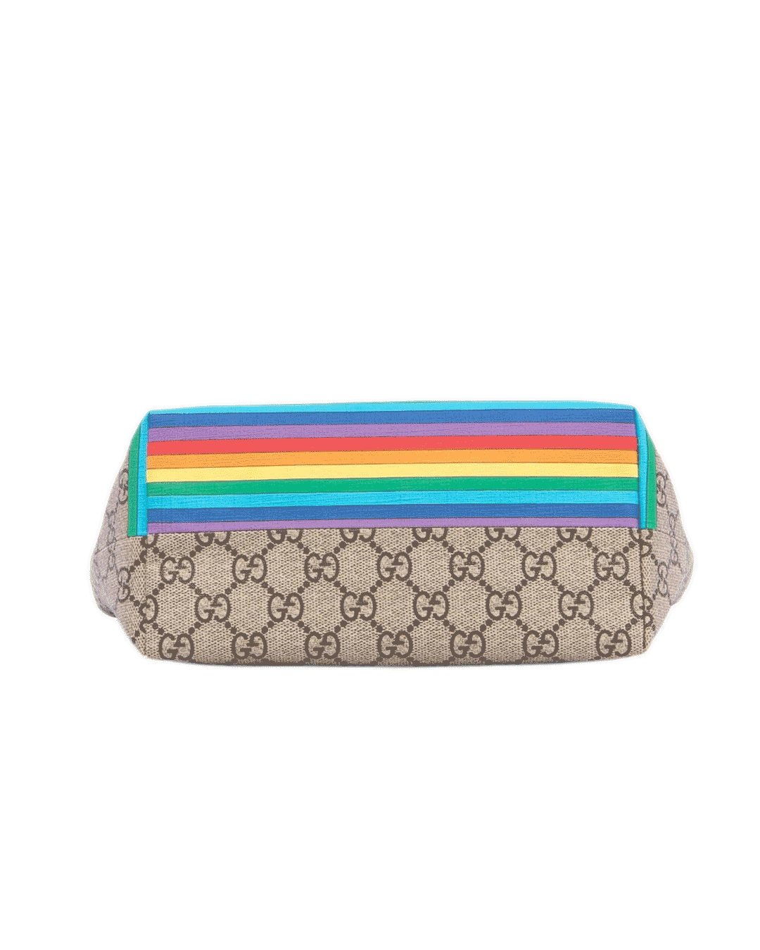 GUCCI KID TOTE BROWN RAINBOW BIRDS GG MONOGRAM CANVAS GHW 410812 201099 07179