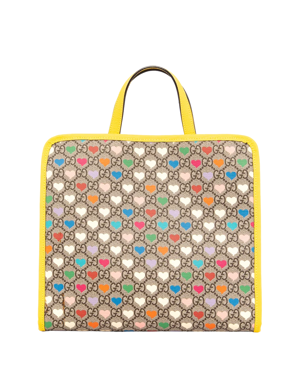 GUCCI KID TOTE YELLOW STAR GG MONOGRAM CANVAS GHW 1540