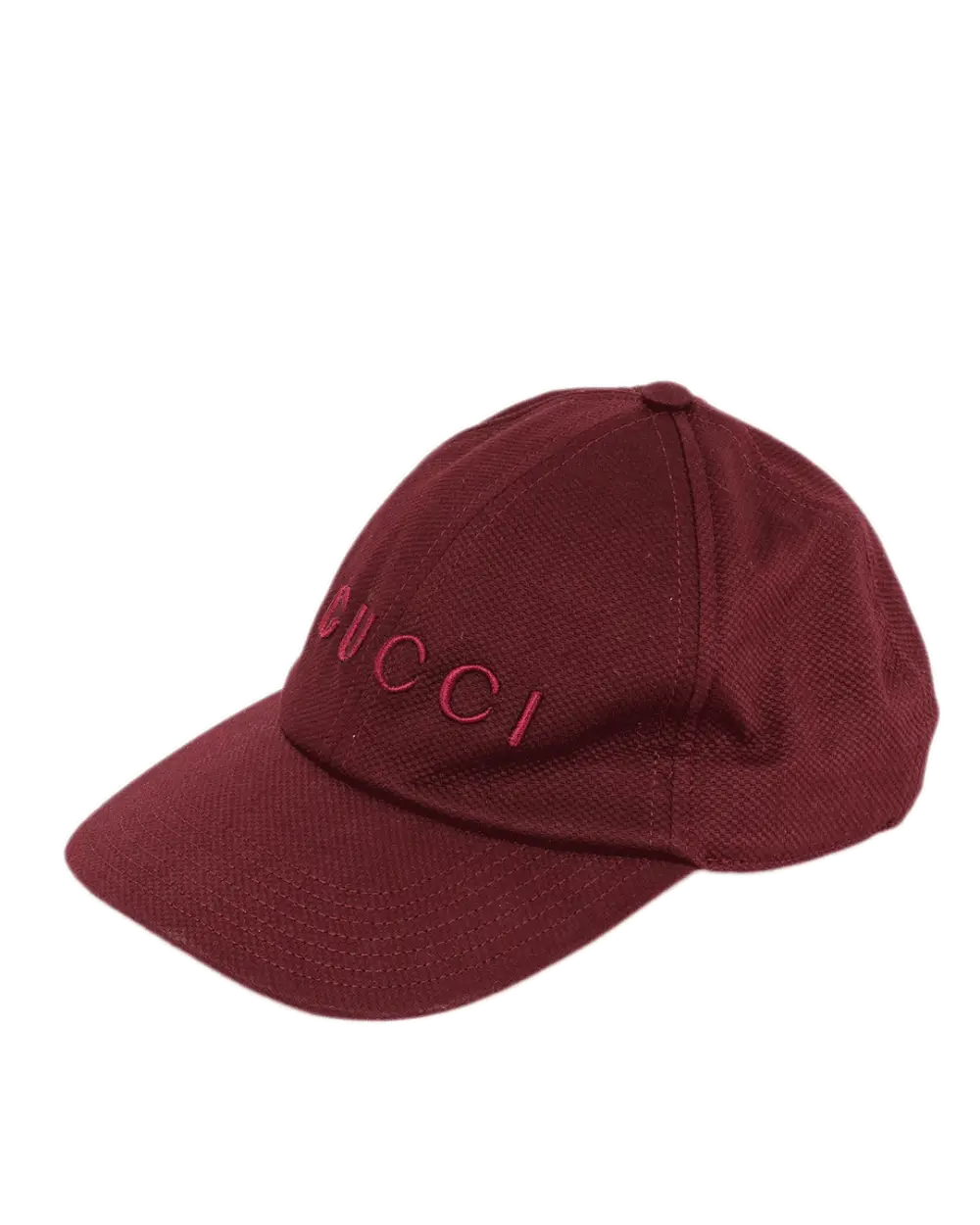 GUCCI LOGO BASEBALL CAP L RED EMBROIDERED SHW 0406