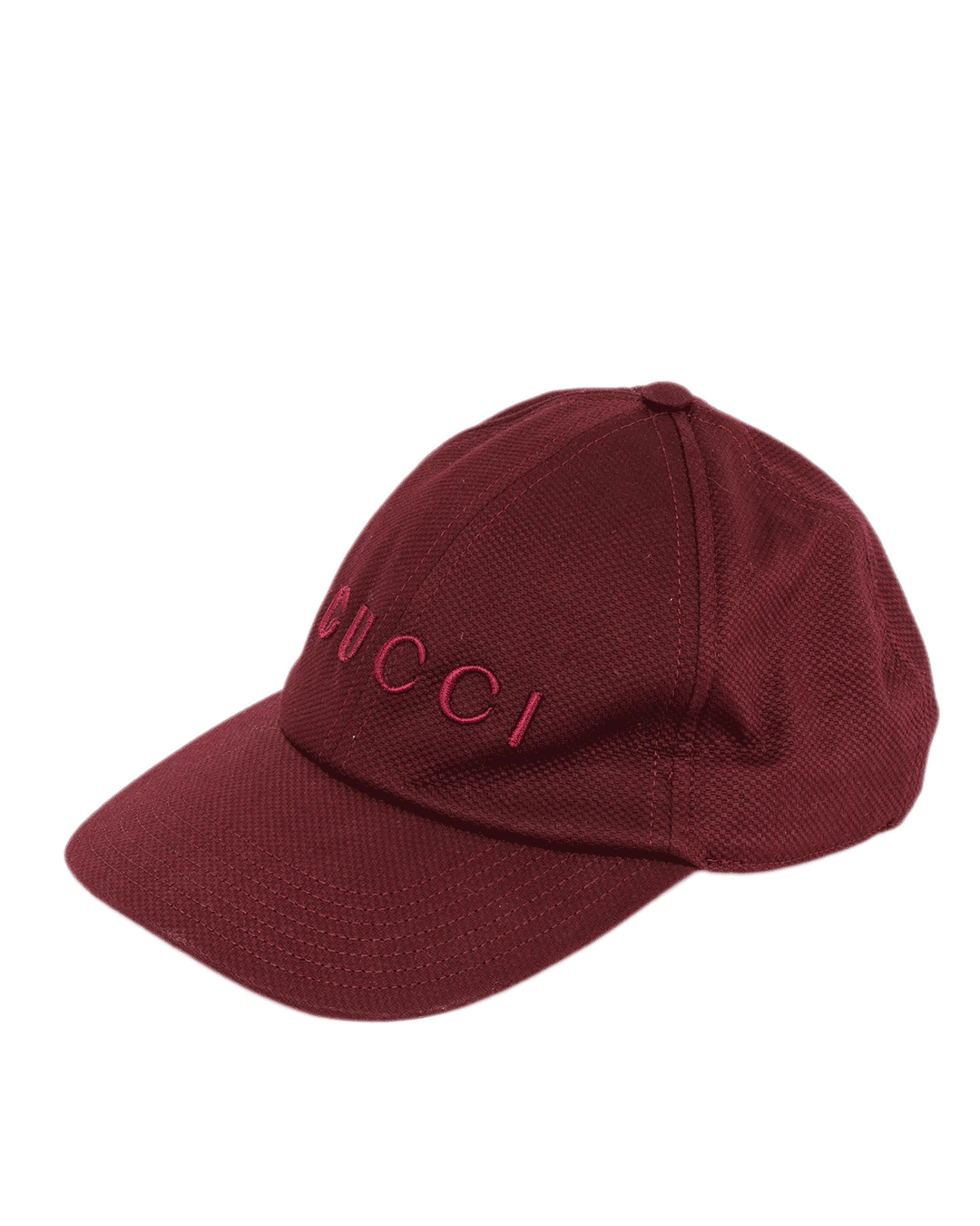 GUCCI LOGO BASEBALL CAP L RED EMBROIDERED SHW 0406
