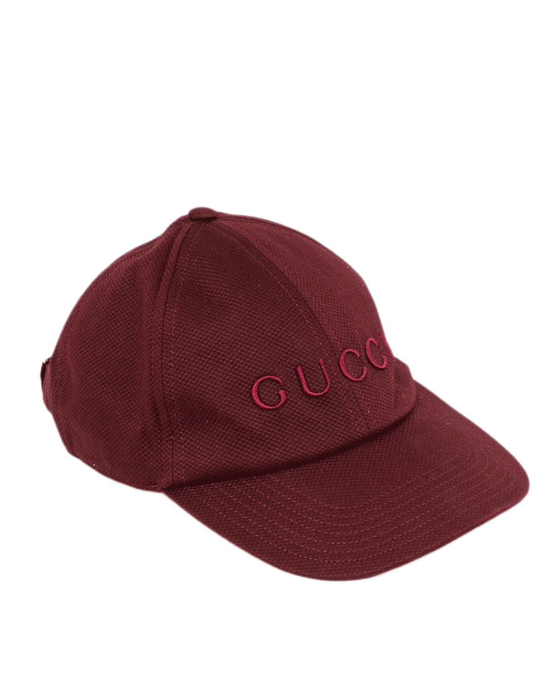 GUCCI LOGO BASEBALL CAP L RED EMBROIDERED SHW 0407