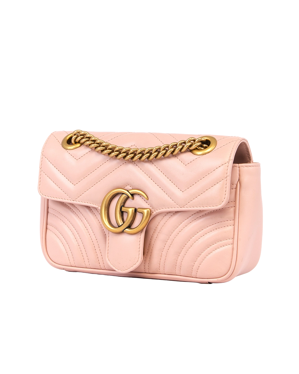GUCCI MARMONT 22 PINK CALF GHW 446744 498879 0211
