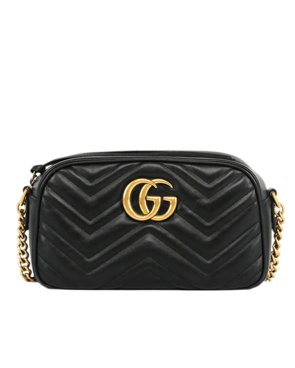 GUCCI MARMONT 24 BLACK CALF GHW 447632204991 1674