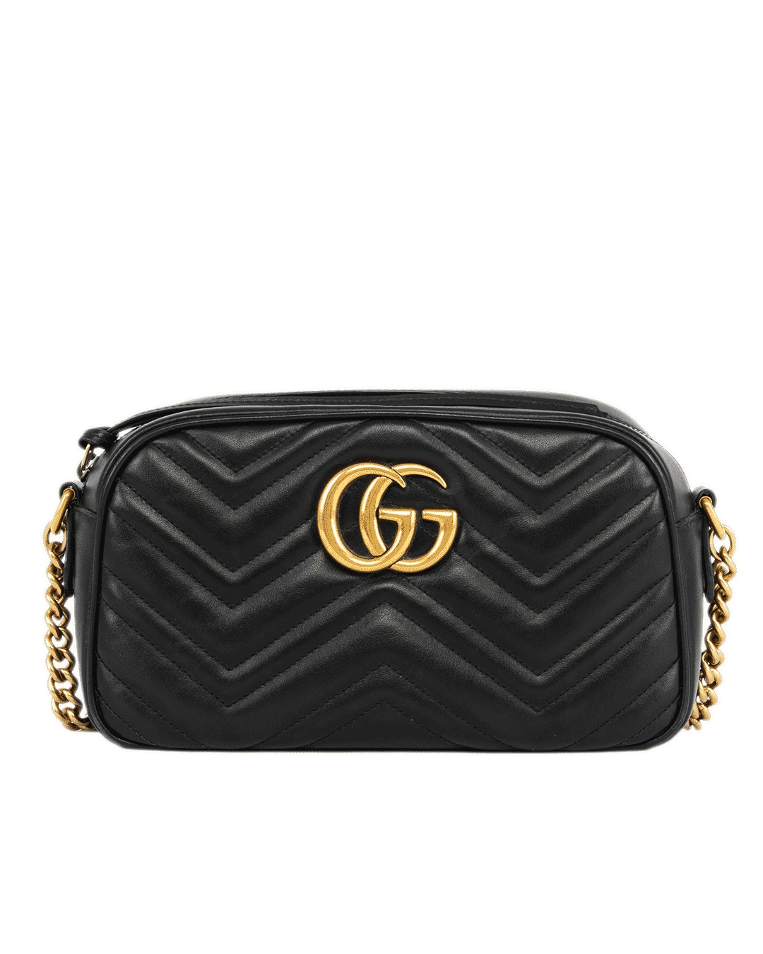 GUCCI MARMONT 24 BLACK CALF GHW 447632204991 1674