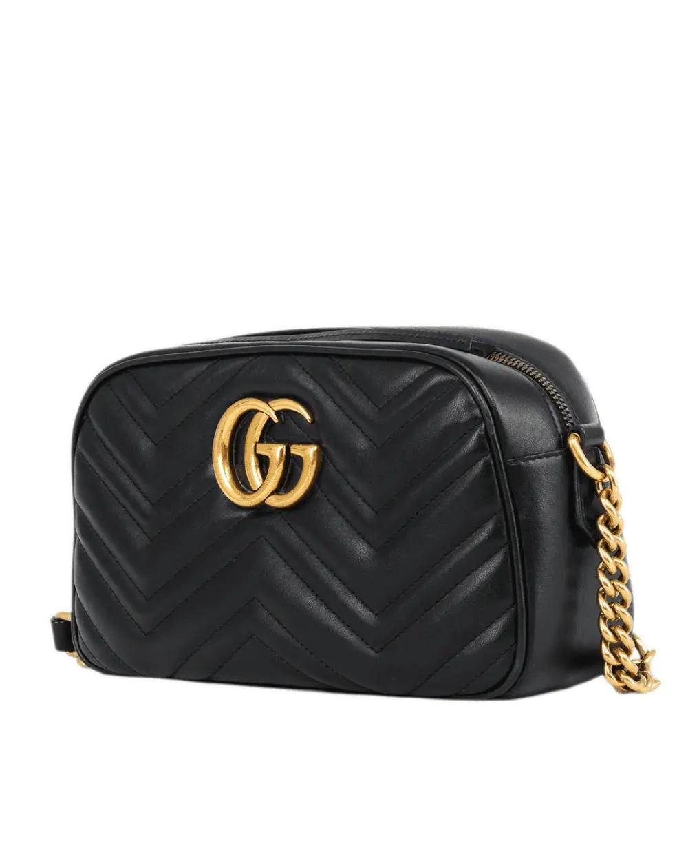 GUCCI MARMONT 24 BLACK CALF GHW 447632204991 1675