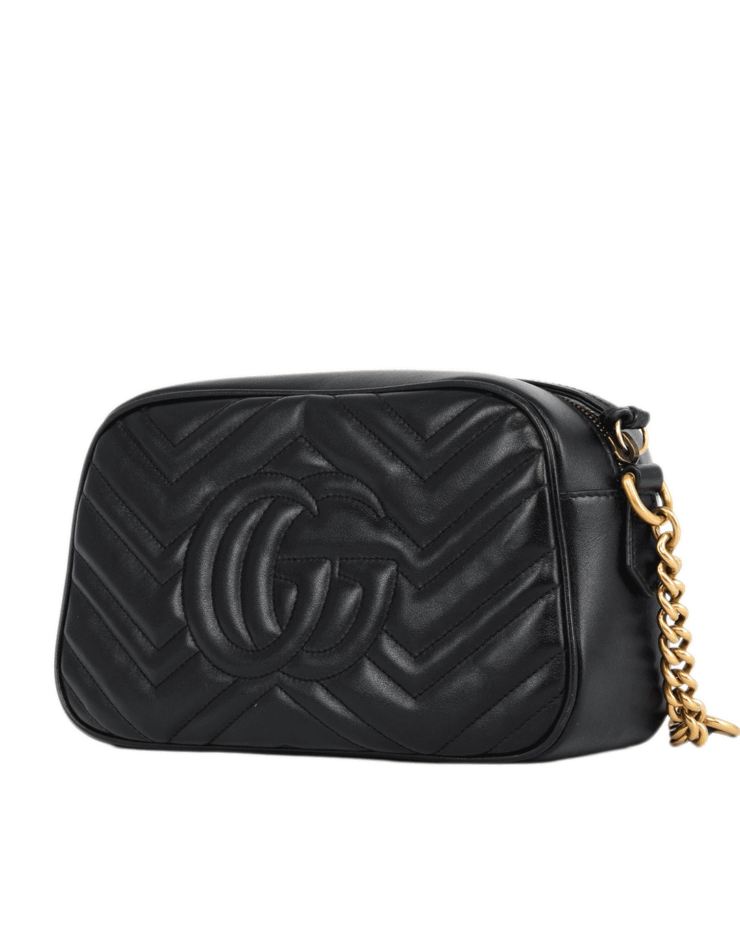GUCCI MARMONT 24 BLACK CALF GHW 447632204991 1676