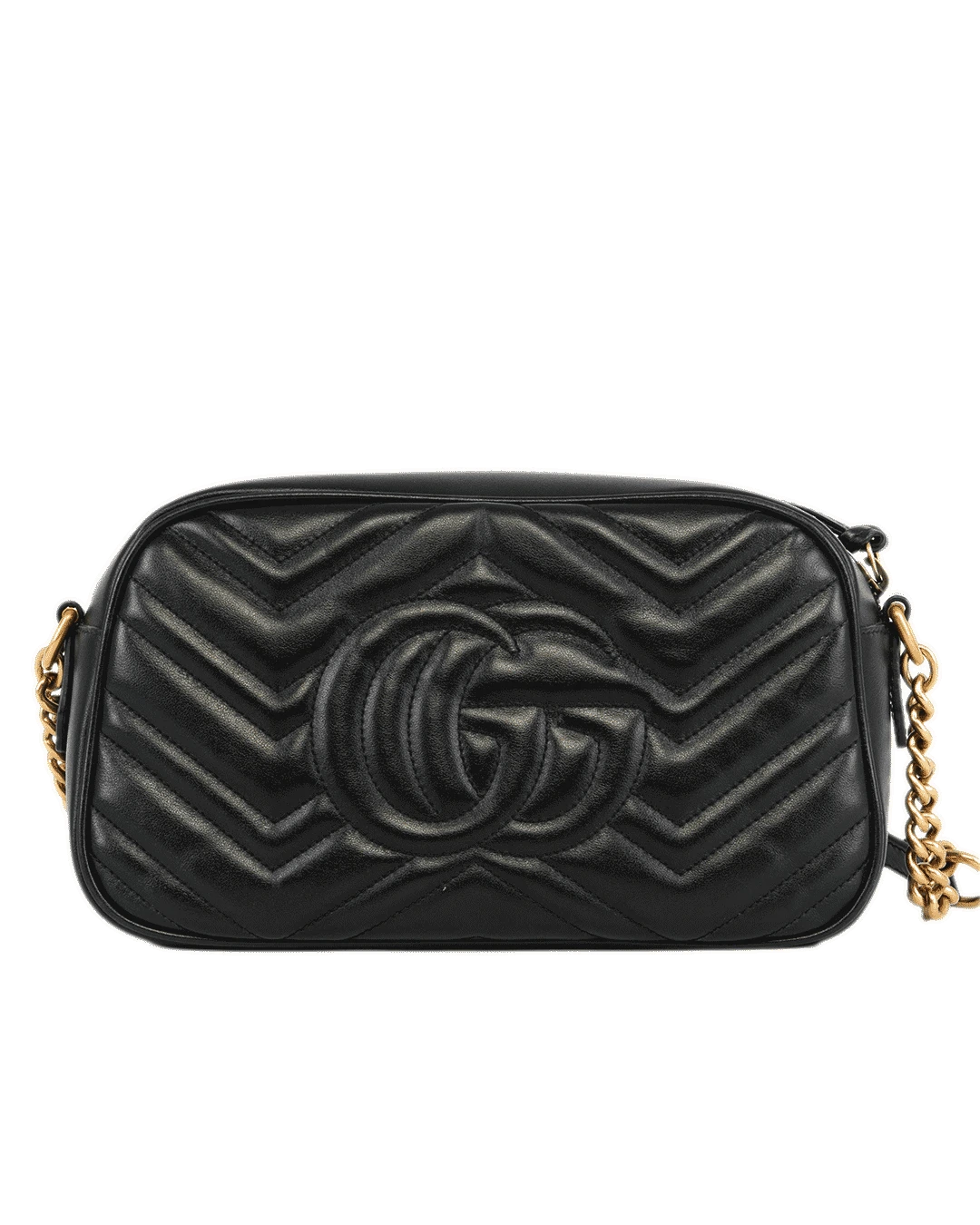 GUCCI MARMONT 24 BLACK CALF GHW 447632204991 1677