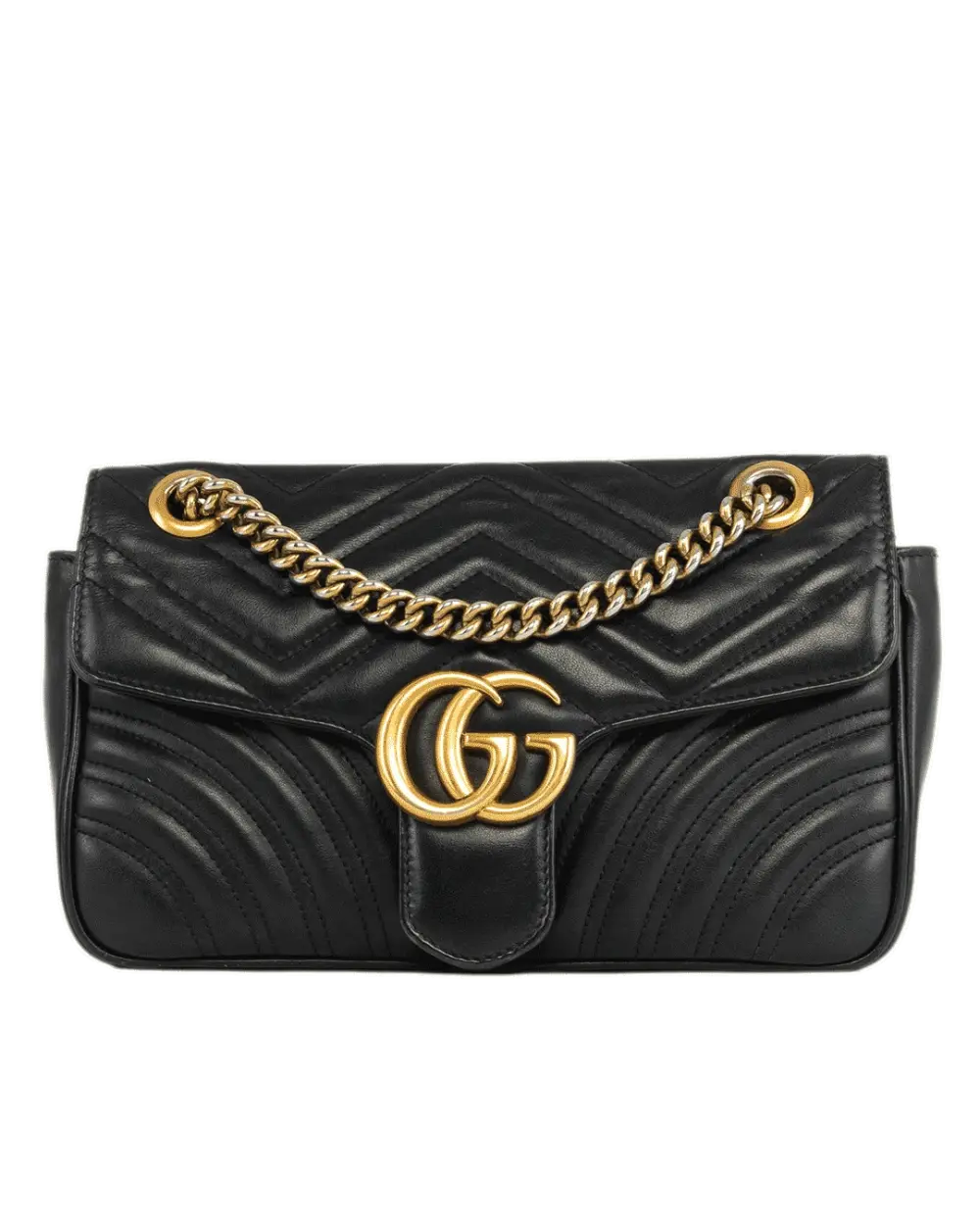 GUCCI MARMONT 26 BLACK CALF GHW 443497520981 1691