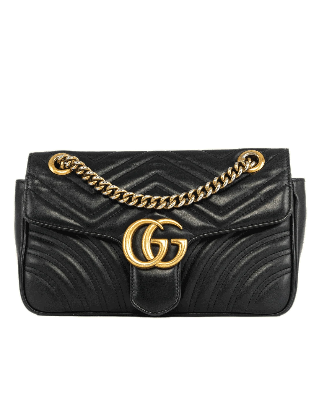 GUCCI MARMONT 26 BLACK CALF GHW 443497520981 1691
