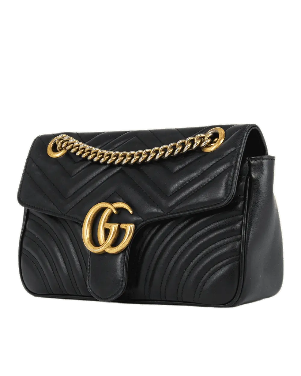 GUCCI MARMONT 26 BLACK CALF GHW 443497520981 1693