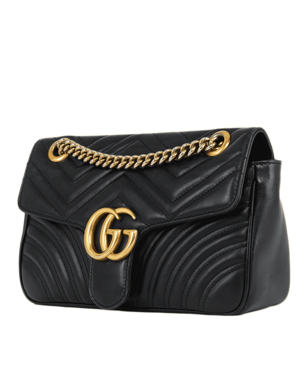 GUCCI MARMONT 26 BLACK CALF GHW 443497520981 1693