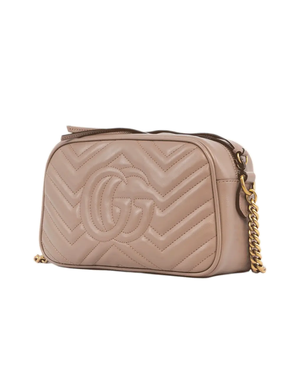 GUCCI MARMONT CAMERA BAG 24 NUDE CALF GHW 447632 520981 0454