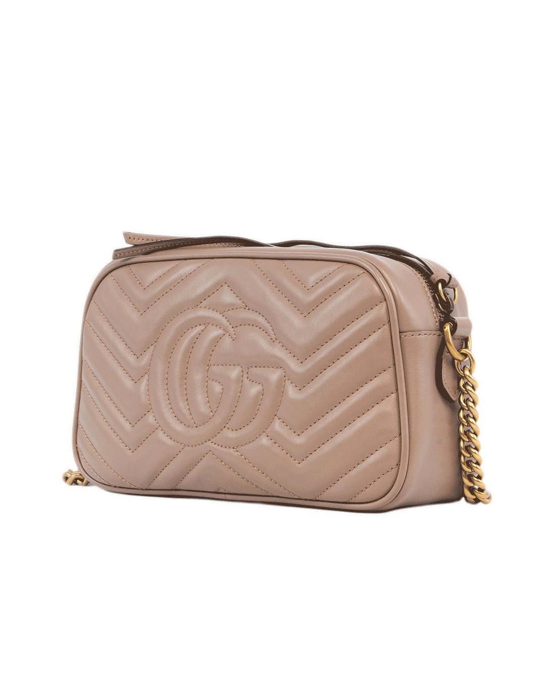 GUCCI MARMONT CAMERA BAG 24 NUDE CALF GHW 447632 520981 0454