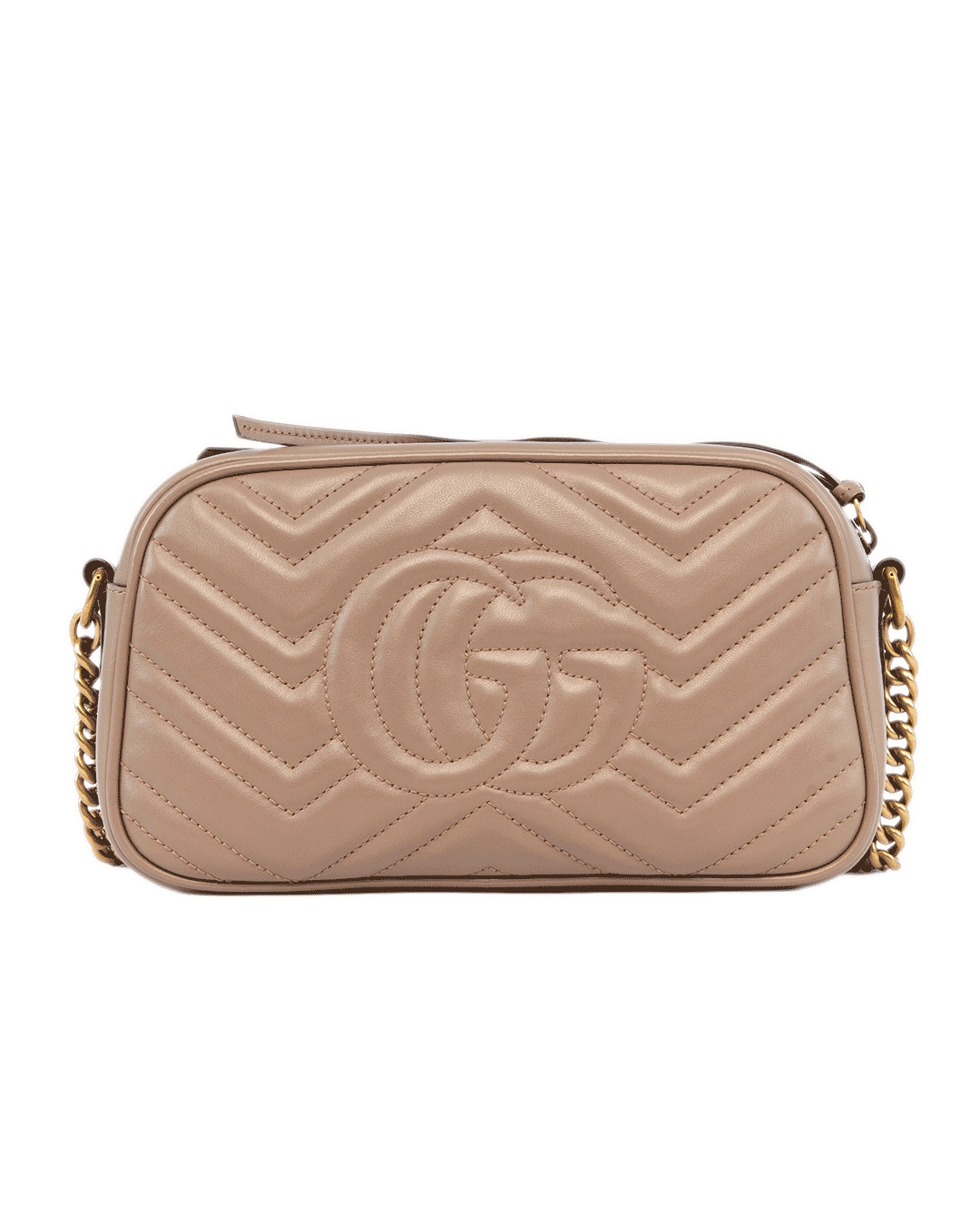 GUCCI MARMONT CAMERA BAG 24 NUDE CALF GHW 447632 520981 0455