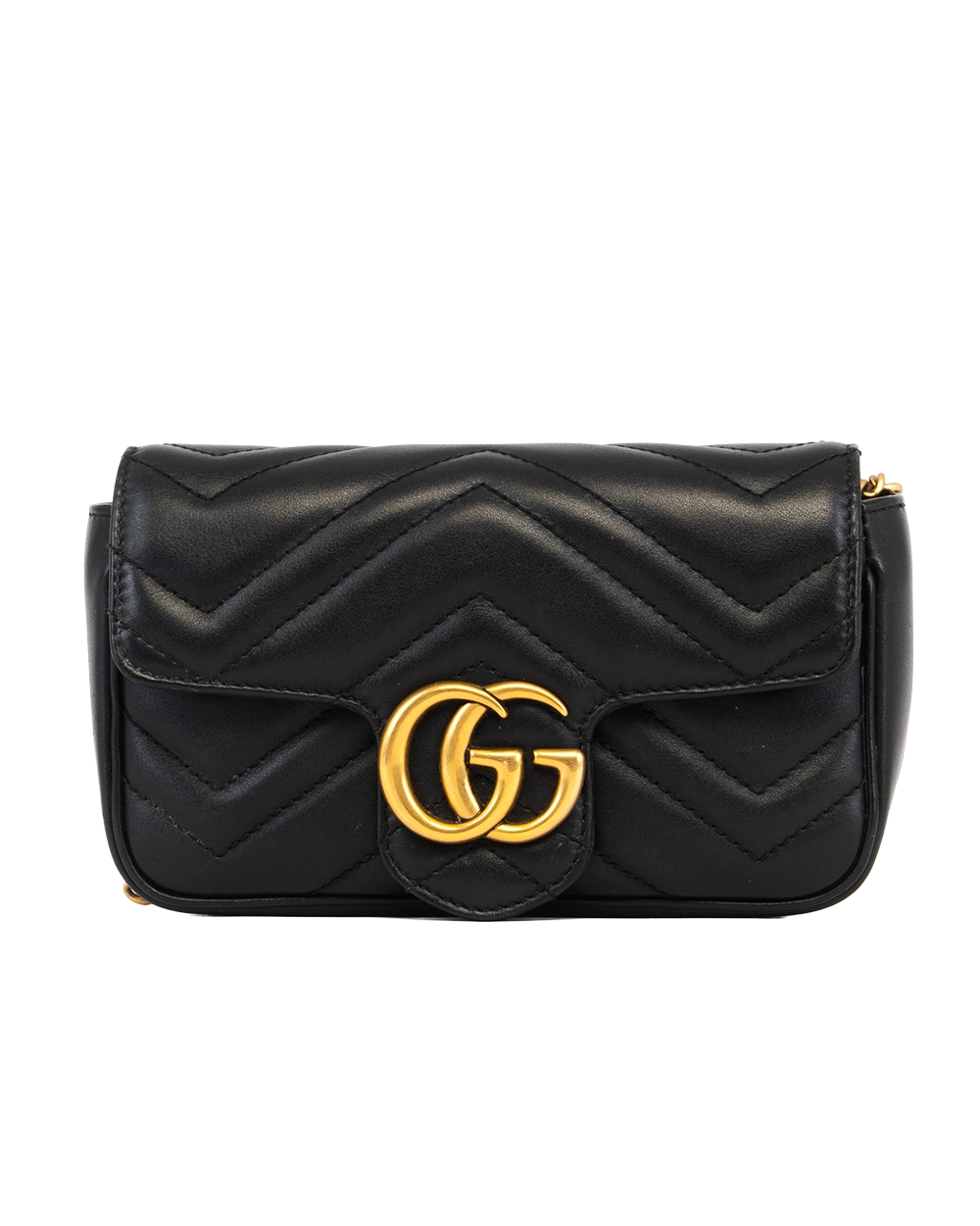 GUCCI MARMONT SUPER MINI BLACK CALF GHW 476433 0416 3227