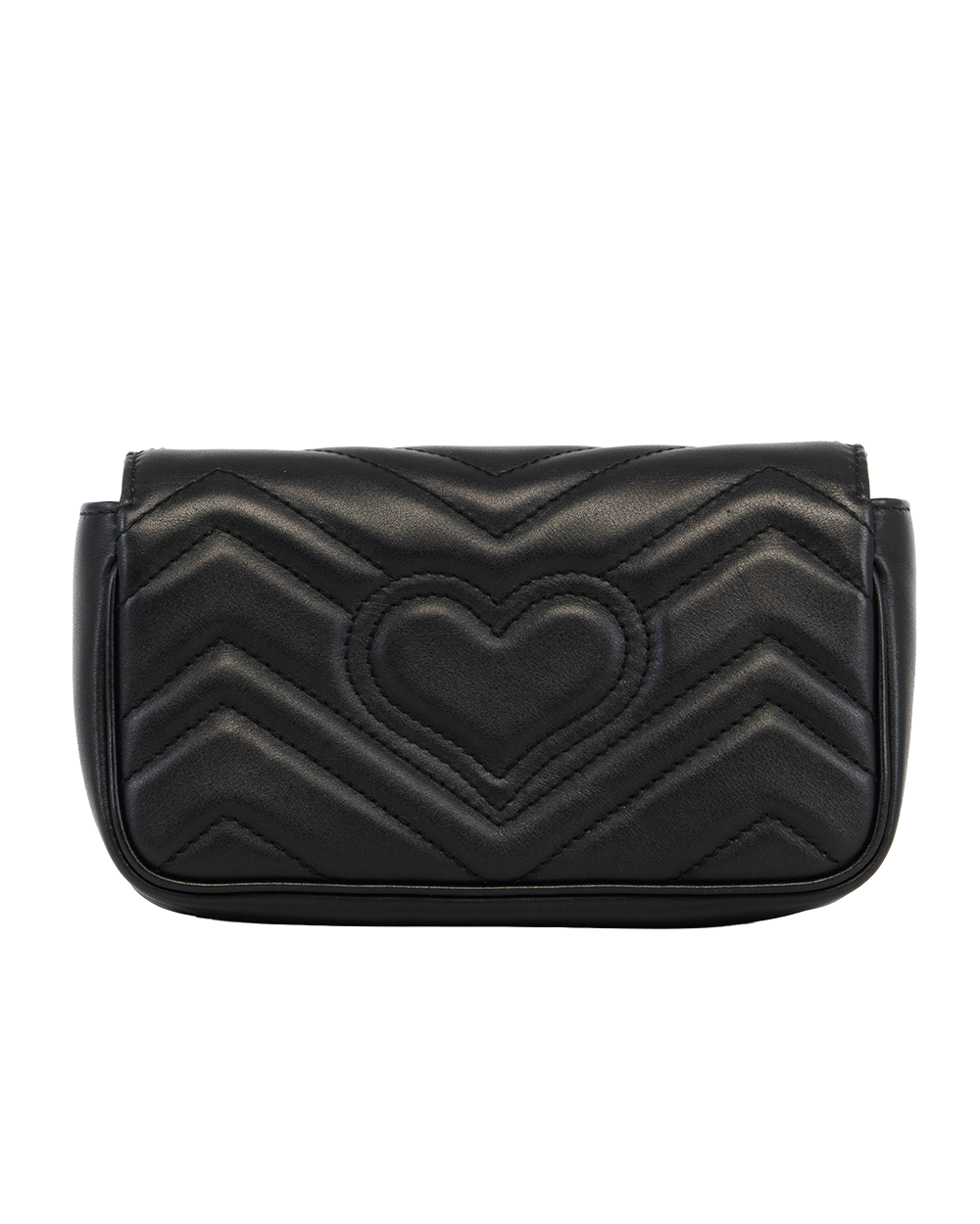 GUCCI MARMONT SUPER MINI BLACK CALF GHW 476433 0416 3230