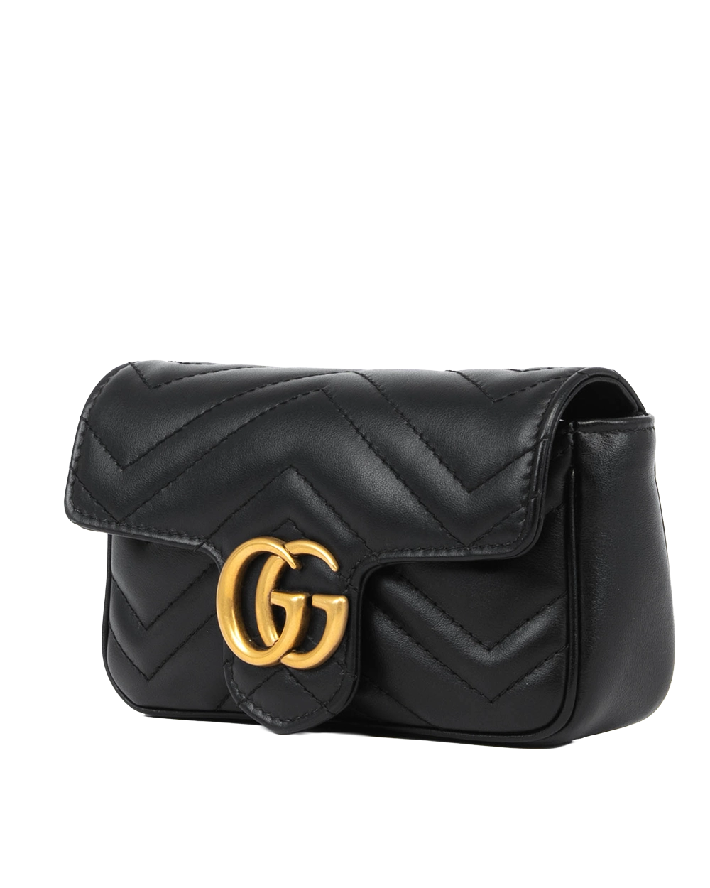 GUCCI MARMONT SUPER MINI BLACK CALF GHW 476433 493075 0231