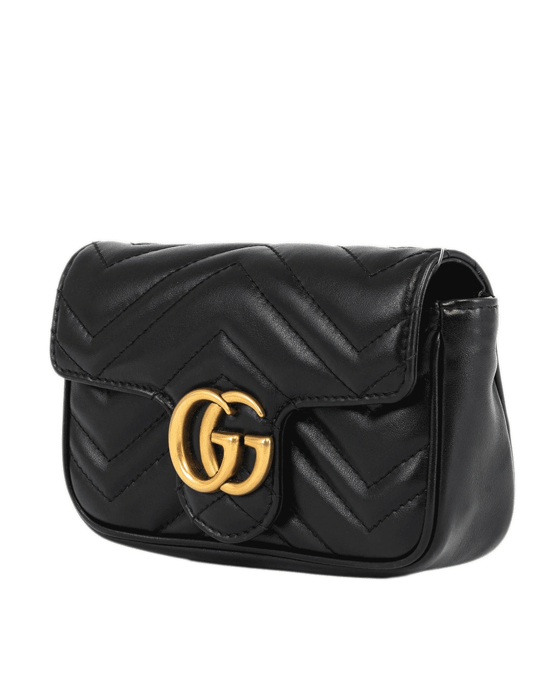GUCCI MARMONT SUPER MINI BLACK CALF GHW 476433493075 1061