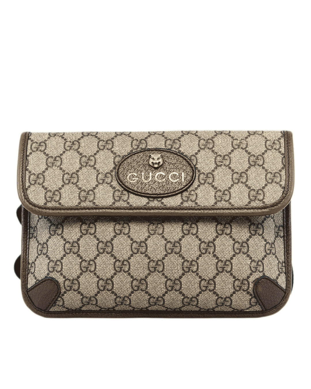 GUCCI NEO VINTAGE BELT BAG BROWN GG MONOGRAM CANVAS GHW 493930 493075 0618