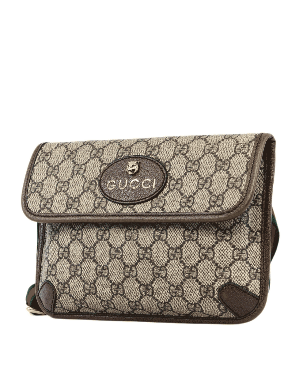 GUCCI NEO VINTAGE BELT BAG BROWN GG MONOGRAM CANVAS GHW 493930 493075 0619