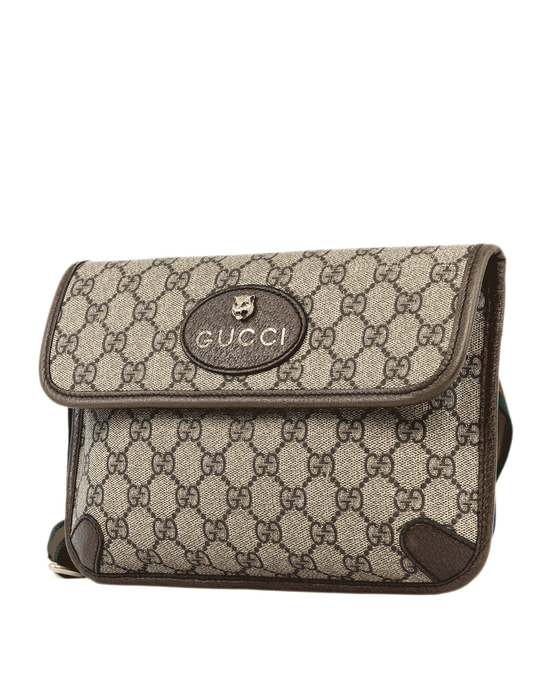 GUCCI NEO VINTAGE BELT BAG BROWN GG MONOGRAM CANVAS GHW 493930 493075 0619