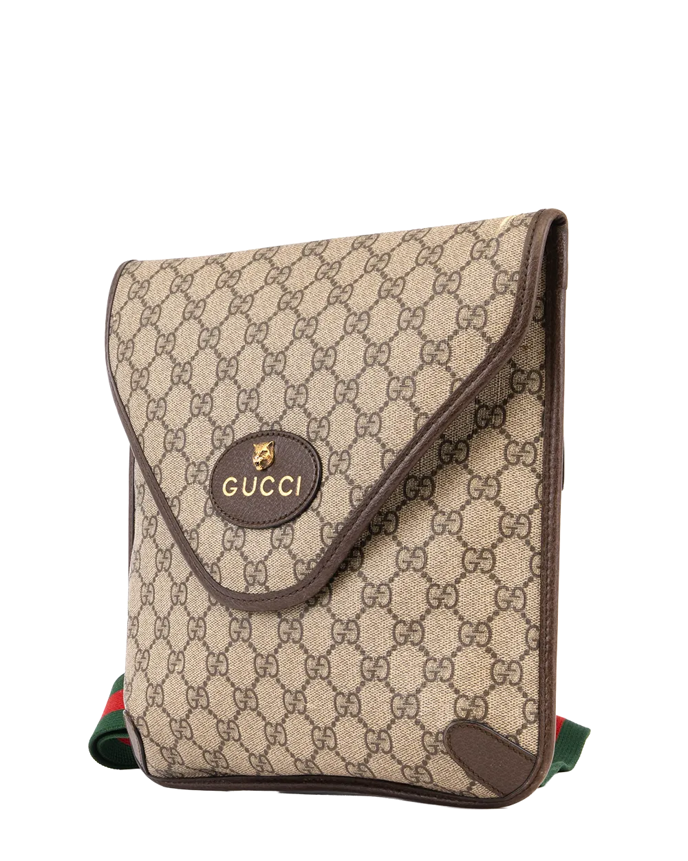 GUCCI NEO VINTAGE MESSENGER BROWN GG MONOGRAM CANVAS GHW 598604 493075 1070