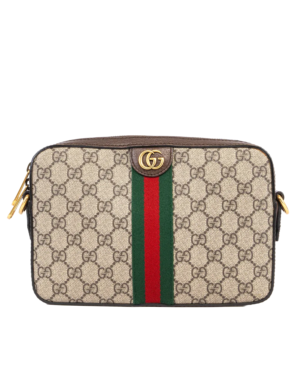 GUCCI OPHAIDIA CROSSBODY BAG SMALL BROWN GG MONOGRAM CANVAS GHW 699439525040 2153