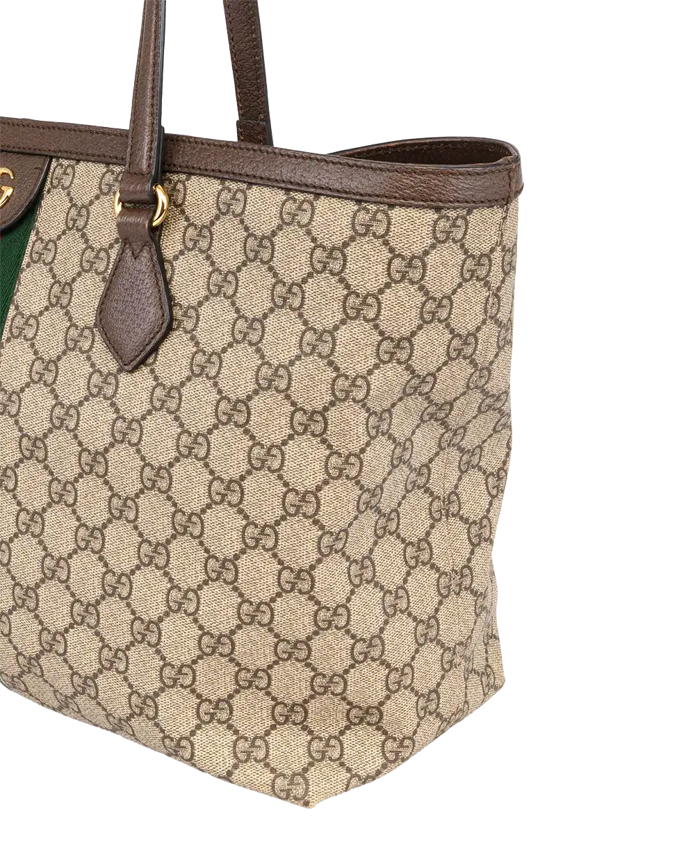 GUCCI OPHAIDIA GG TOTE MEDIUM BROWN GG MONOGRAM CANVAS GHW 631685 525040 1911
