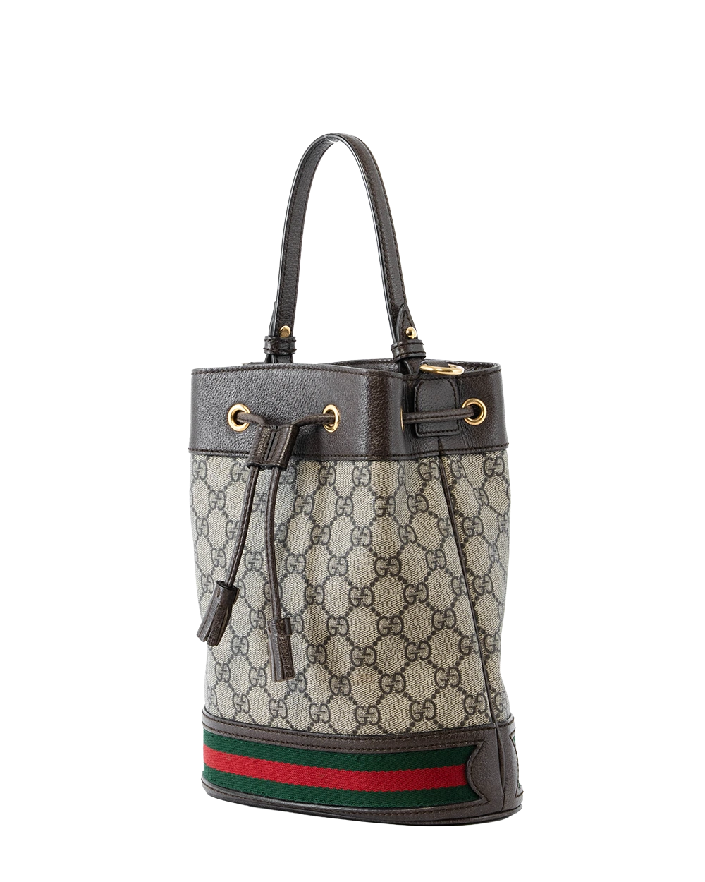 GUCCI OPHIDIA BUCKET BROWN GG MONOGRAM CANVAS GHW 550621 498879 2211