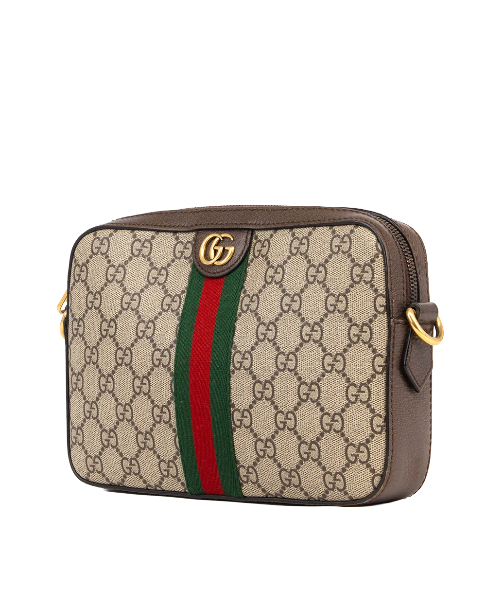 GUCCI OPHIDIA CROSSBODY MEDIUM BROWN GG MONOGRAM CANVAS GHW 699439 525040 1715