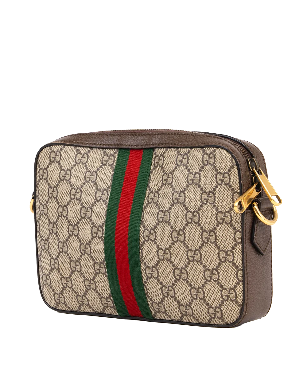 GUCCI OPHIDIA CROSSBODY MEDIUM BROWN GG MONOGRAM CANVAS GHW 699439 525040 1716
